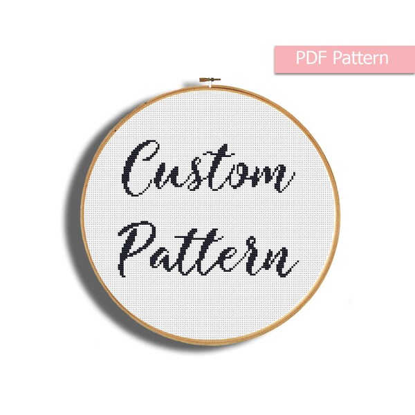 Custom cross stitch pattern, Custom pattern pdf, Pattern from photo, Pattern from Image, Modern cross stitch, Custom embroidery pattern