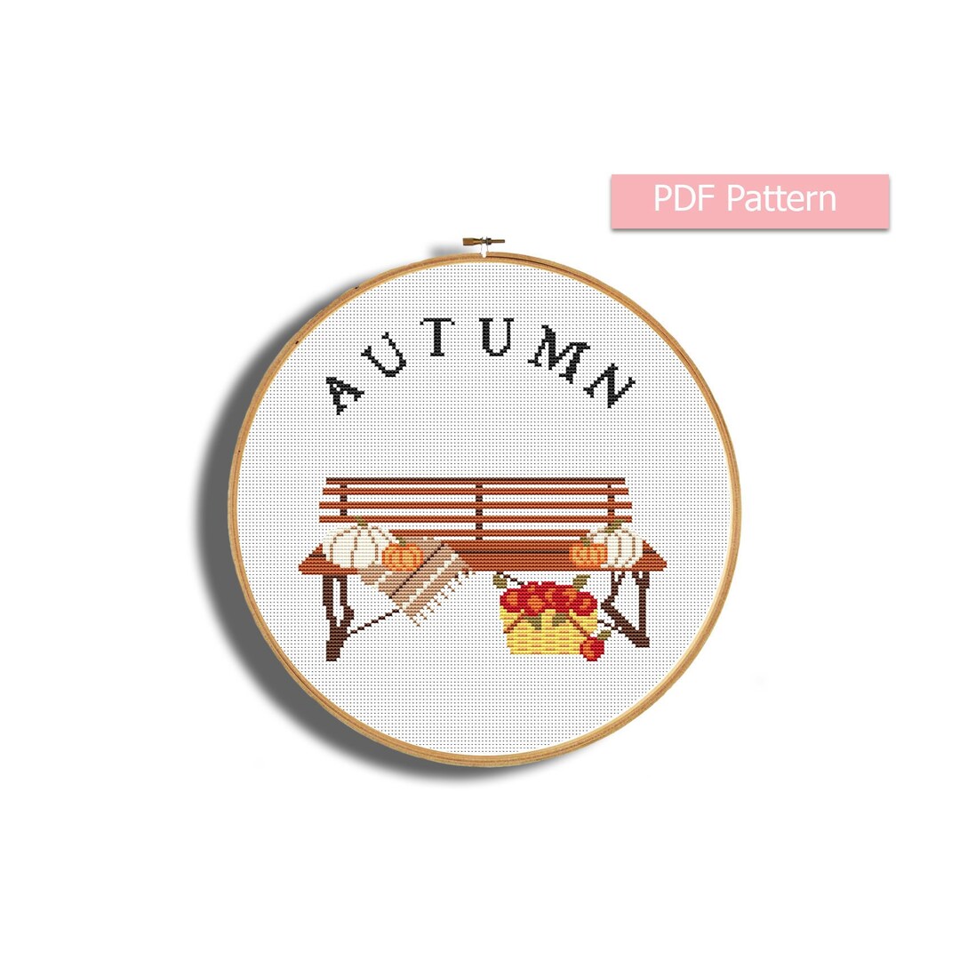 Fall Cross Stitch Pattern Autumn Cross Stitch Pattern Pdf Pumpkins ...