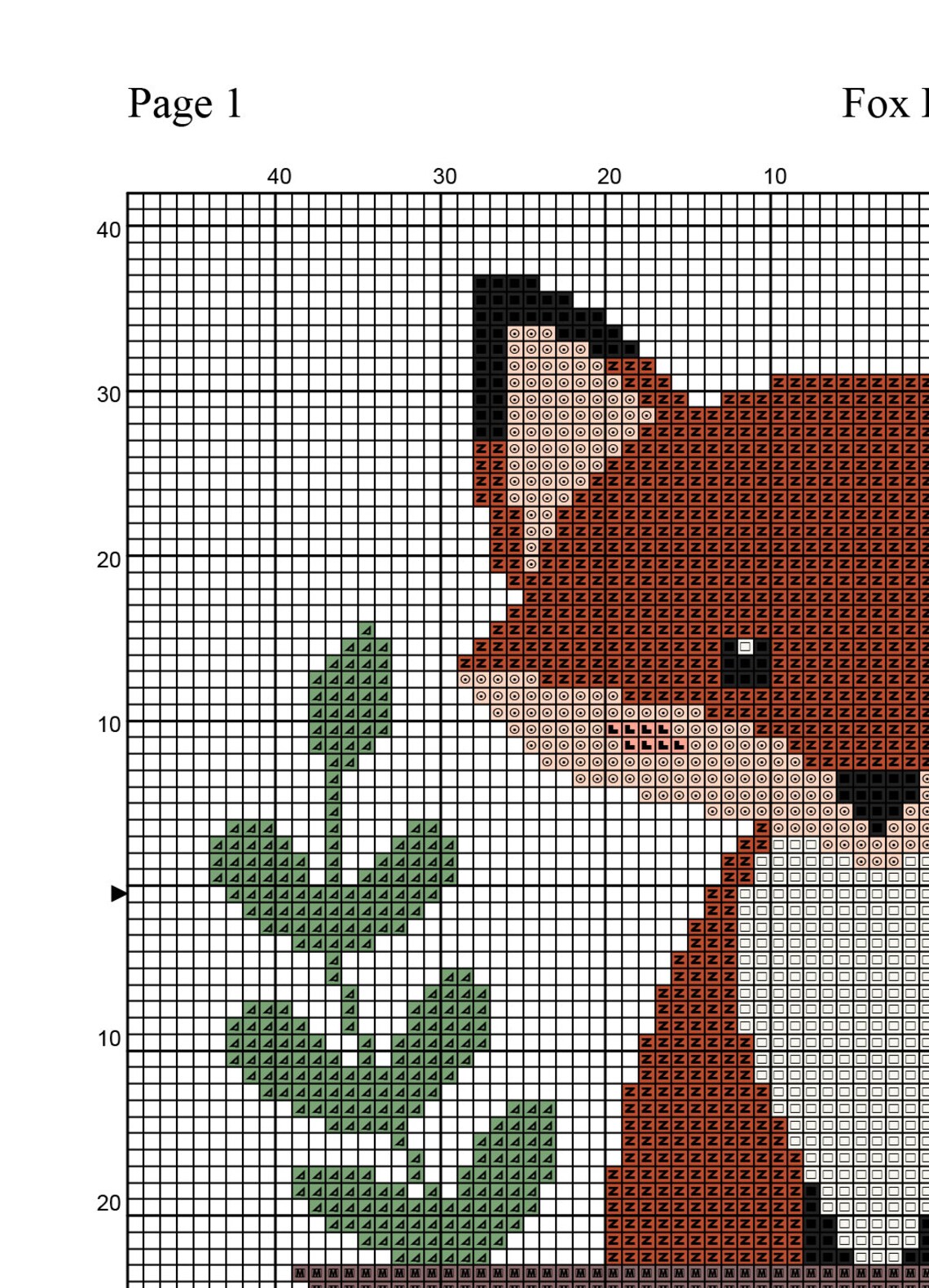Nursery Animals Cross Stitch Pattern Fox Cross Stitch Chart Etsy UK