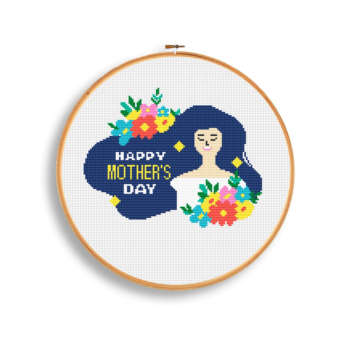 Mother's day cross stitch pattern Mom cross stitch chart | Etsy