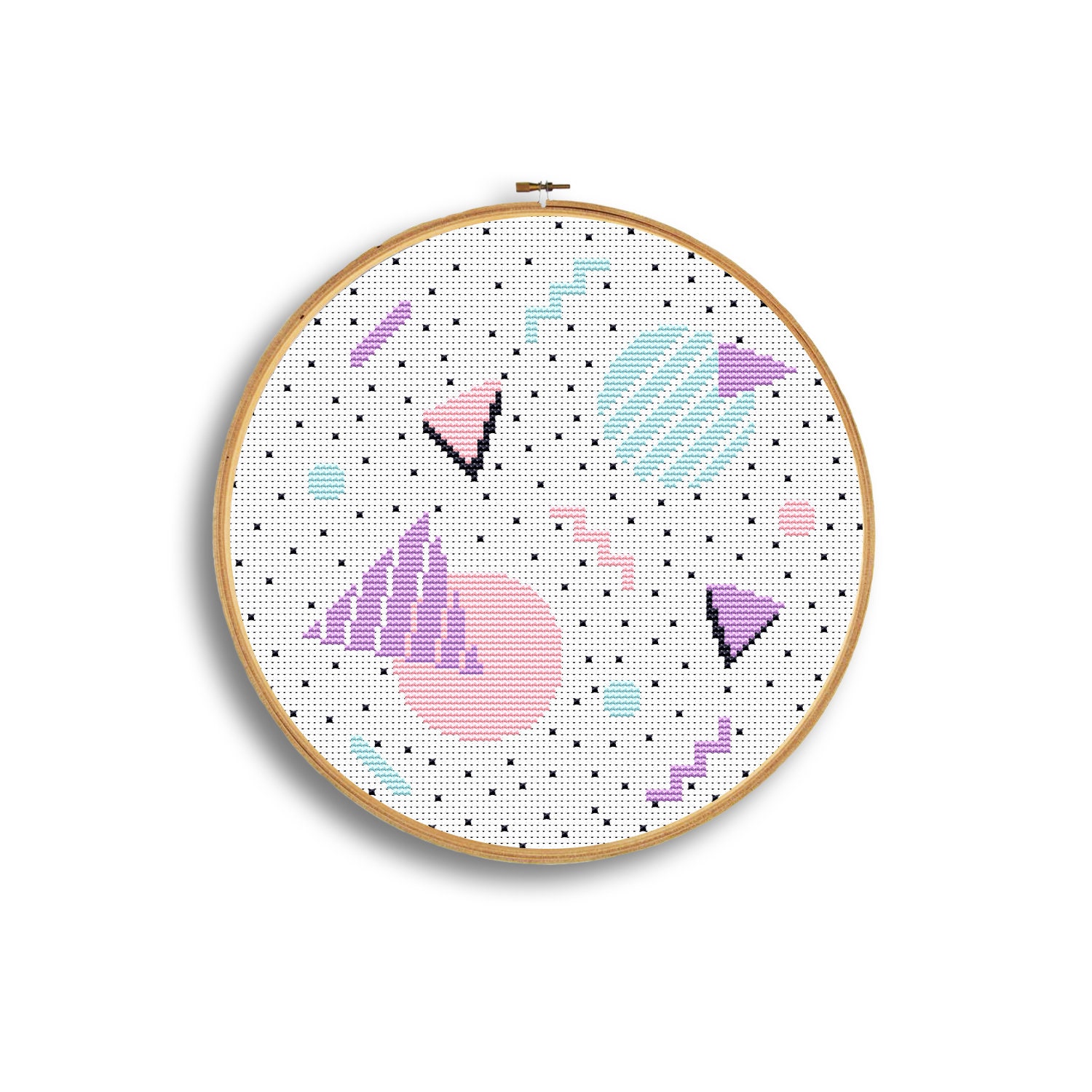 Abstract cross stitch pattern Geometric cross stitch chart | Etsy