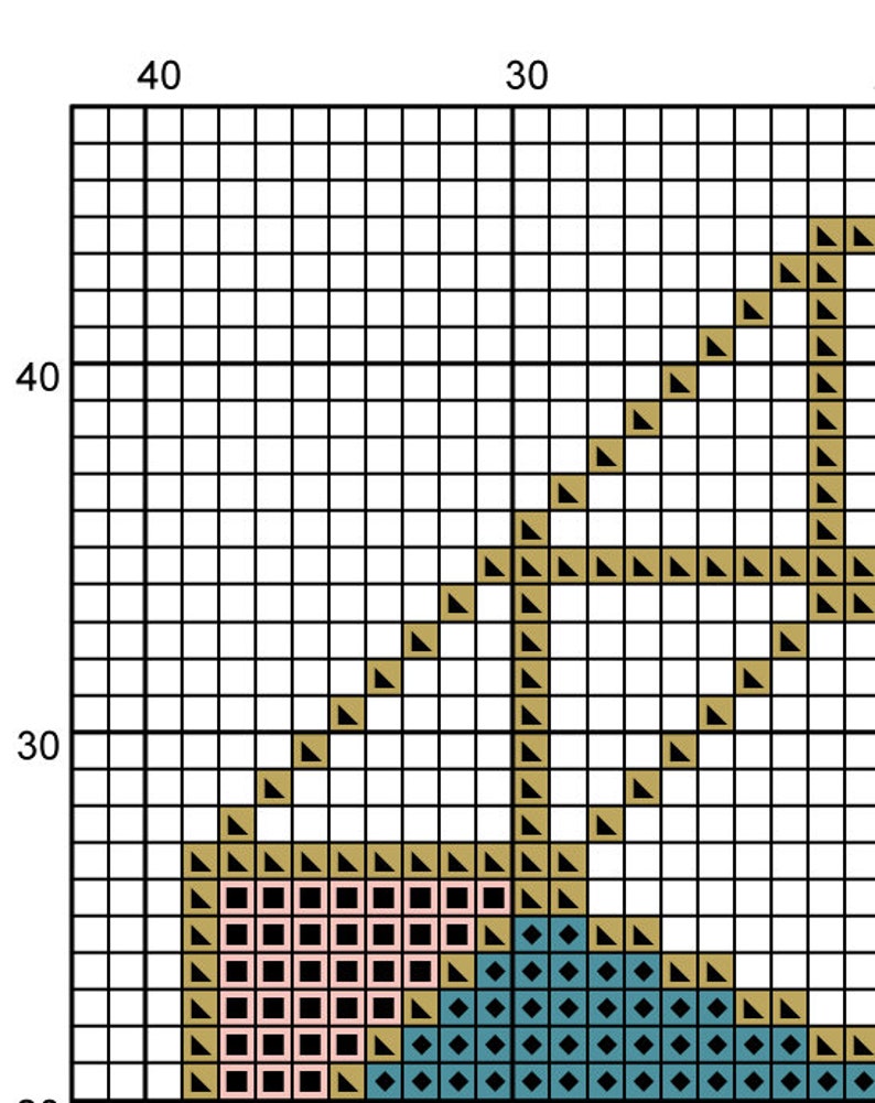 Set of Patterns Geometric Cross Stitch Pattern Modern Cross Etsy