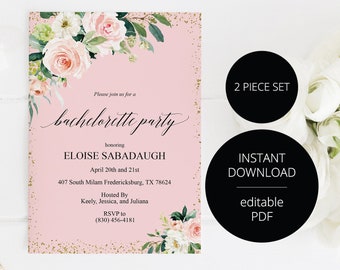 bachelorette invites etsy