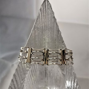 Lovely design Silver bracelet from Sweden marked 835 and three crowns.