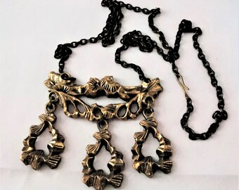 X-Large Necklace in Bronze from Finland 1970.