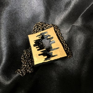 Large Necklace pendant in Bronze design by Karl Laine for Sten & Laine Finnfeelings, Turku Finland.