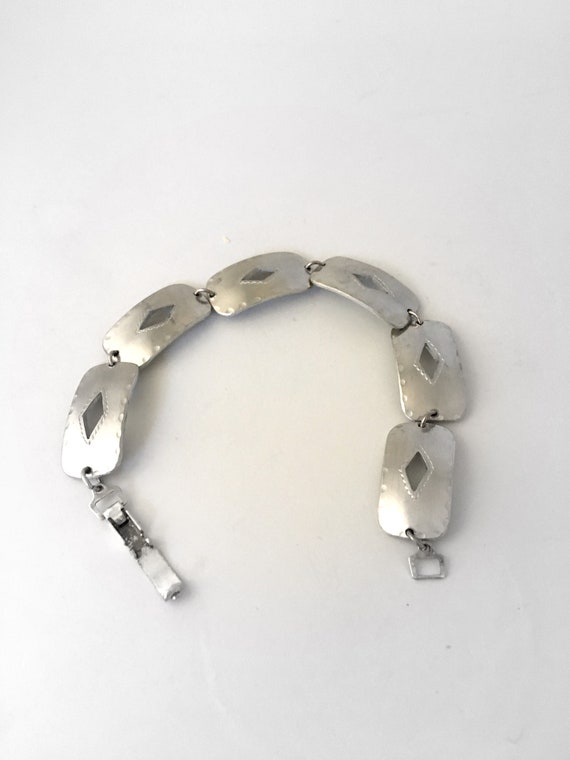 Charm signed bracelet in Pewter from North of Swe… - image 2