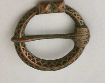 Kalevala Koru Brooch in Bronze from Finland.