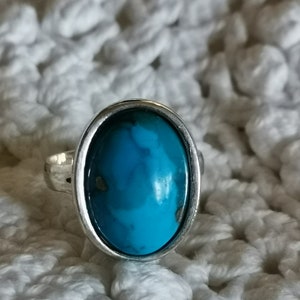 Hermann Siersbol design ring with blue stone from Denmark.