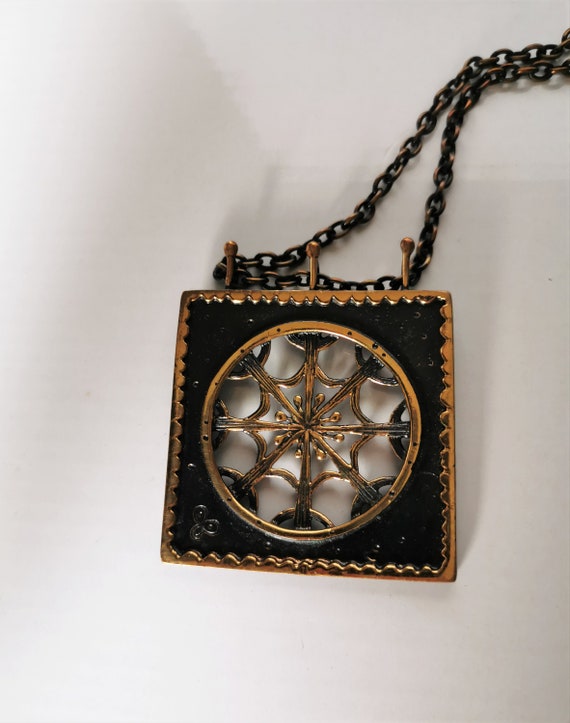 Pentti Sarpaneva Bronze Necklace - Turun Koru Finland 1970s