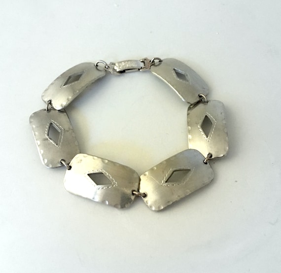 Charm signed bracelet in Pewter from North of Swe… - image 1