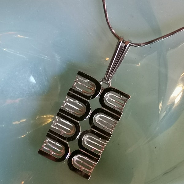 Large necklace in silver designed by Friedrich Speidel from Pforzheim Germany.