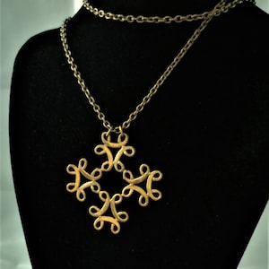 Large Necklace in Bronze from Finland 1970.