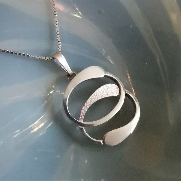 Necklace in silver designed by Friedrich Speidel from Pforzheim Germany.