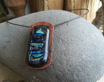 Dichroic Glass Necklace