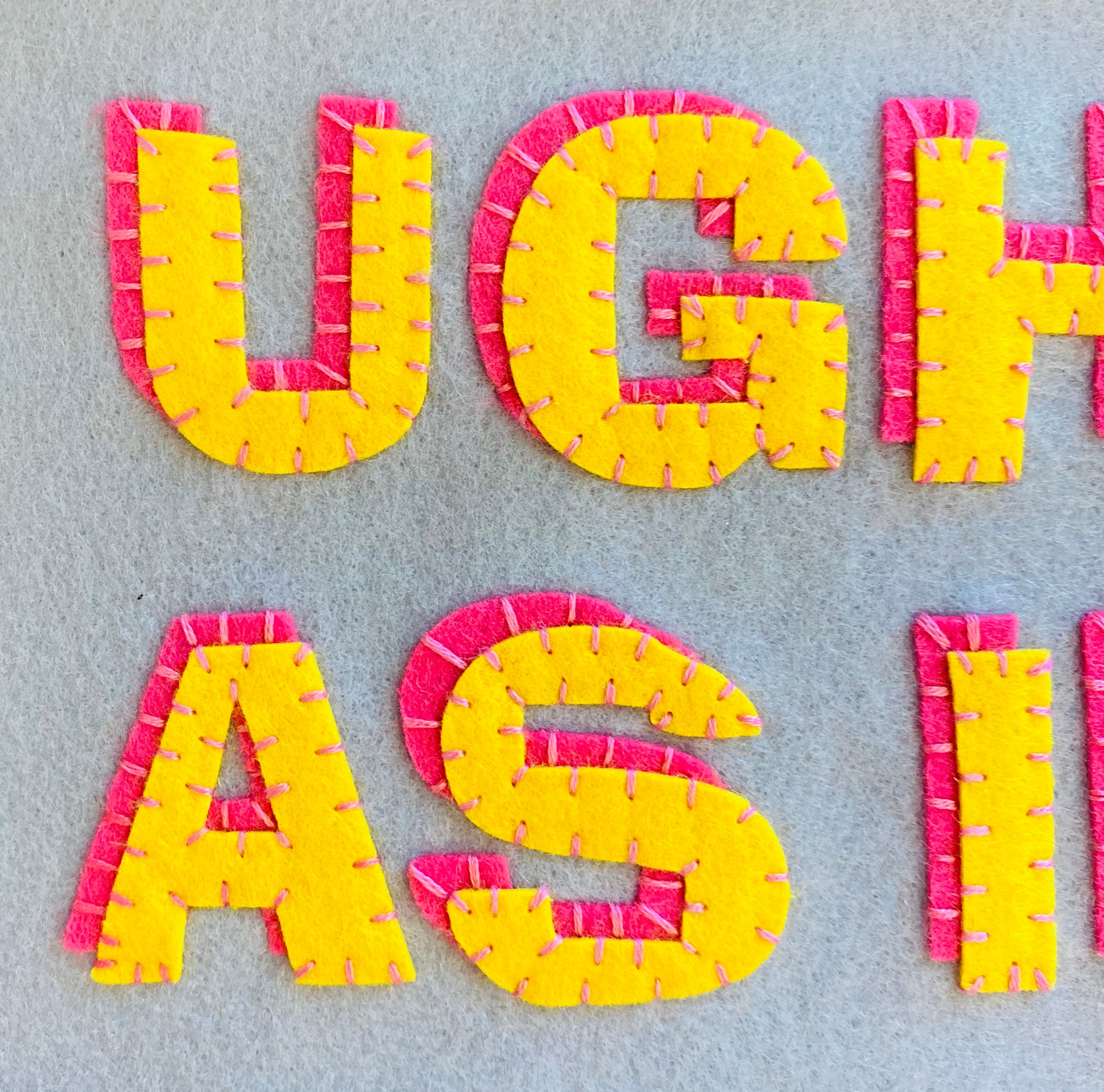 Movie Quote Ugh As If Clueless Handmade Felt Appliqued Etsy