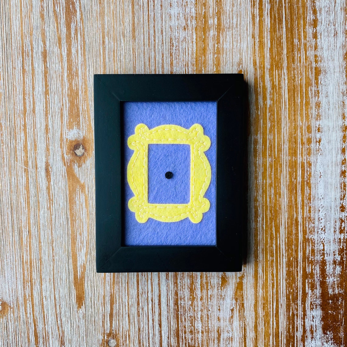 Yellow Picture Frame Friends Tv Show Hand Appliqued Felt | Etsy