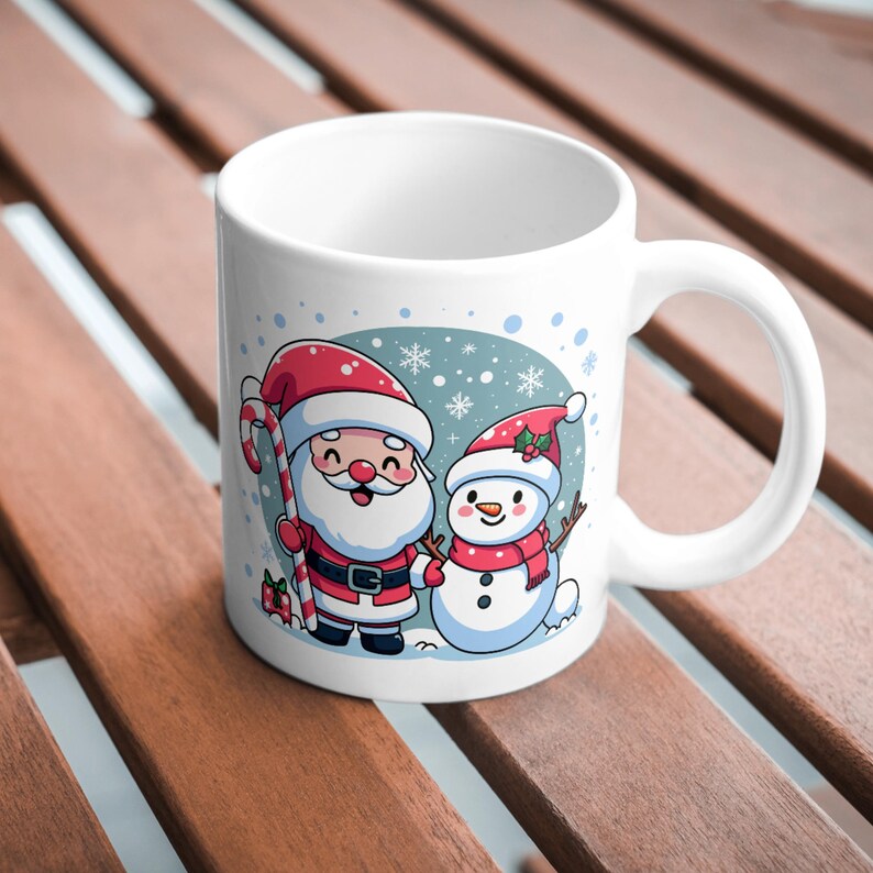 Tovaglie natalizie per tavolo rettangolare, 220 x 130 cm, Babbo Natale, pupazzo di neve, renna, fiocco di neve, decorazione per feste di Natale, eventi invernali, Rosso e Verde, confezione da 4