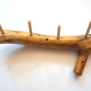 Coat rack wooden branch towel rack image 4