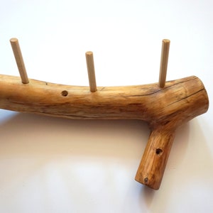 Coat rack wooden branch towel rack image 6