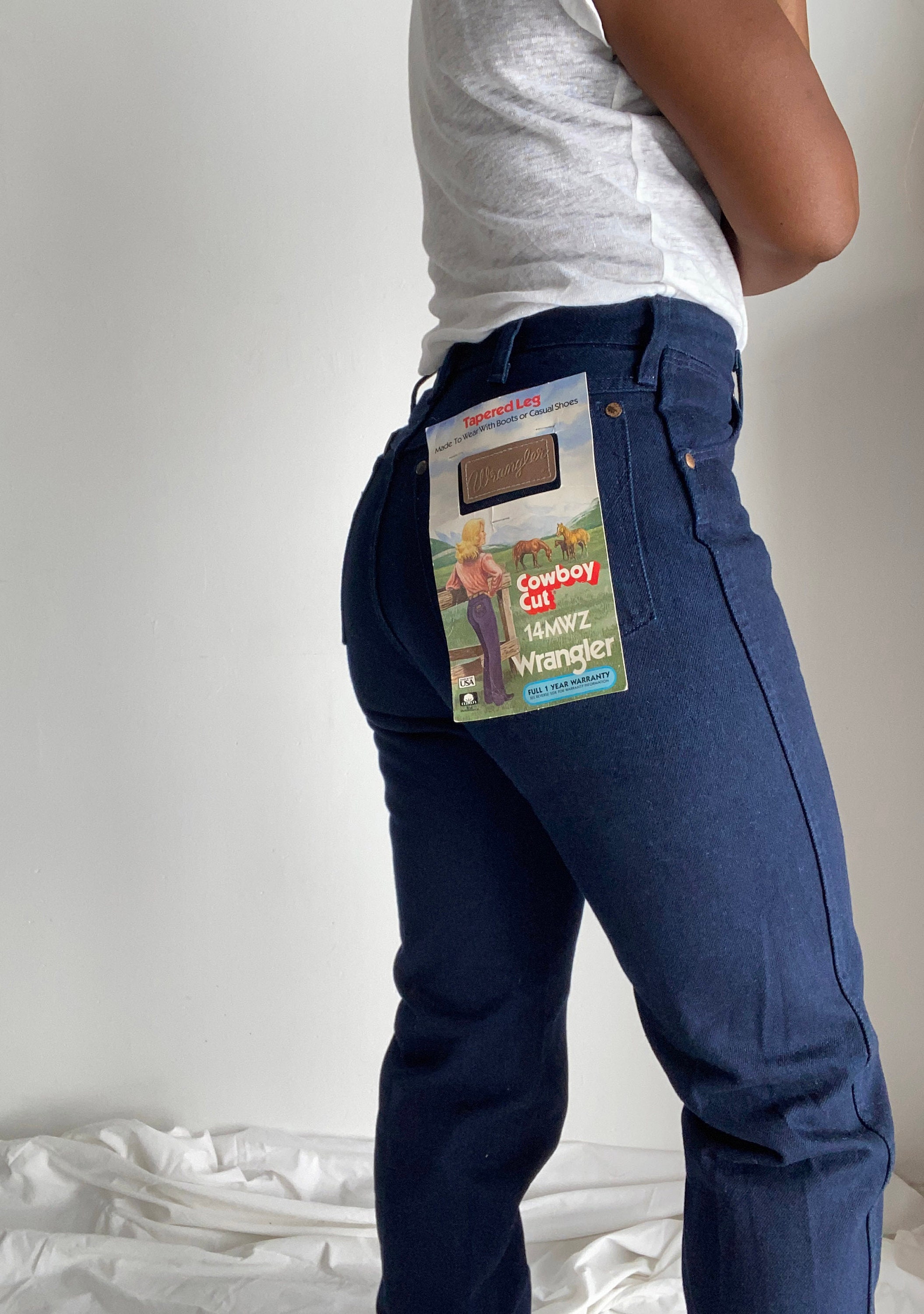 Vintage Wrangler Cowboy Cut Dark Blue Jeans - Etsy Vintage Wrangler Cowboy Cut Dark Blue Jeans - Etsy