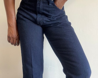 Vintage Wrangler Cowboy Cut Dark Blue Jeans