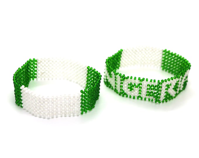 Nigeria flag bracelet