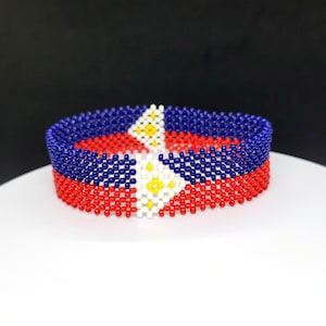 Philippines flag bracelet, Filipino bracelet