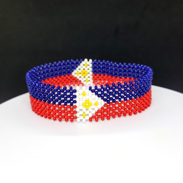Philippines flag bracelet, Filipino bracelet