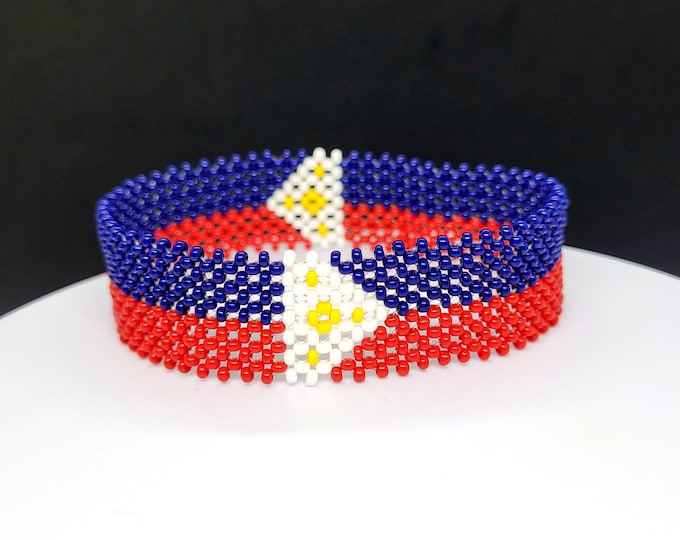 Philippines flag bracelet, Filipino bracelet
