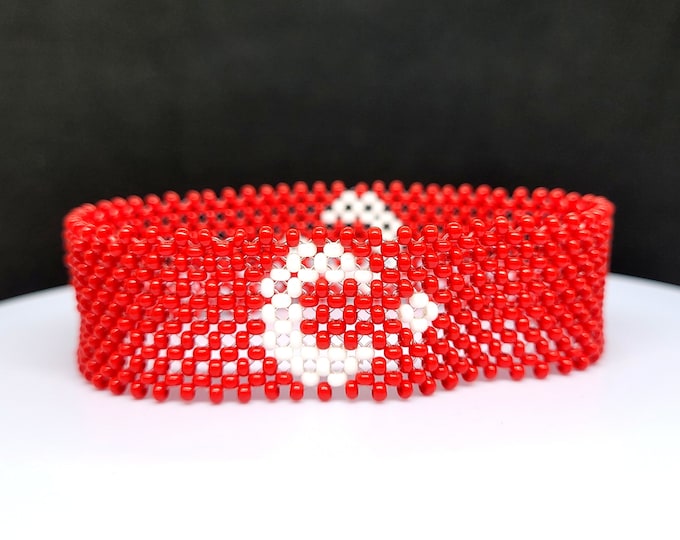 Turkey flag bracelet