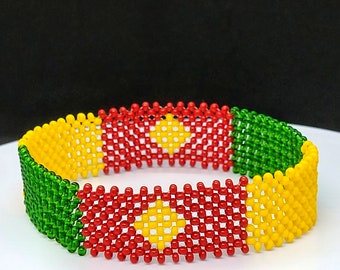 Cameroon flag bracelet