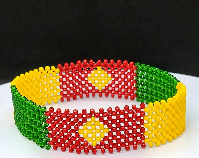 Cameroon flag bracelet