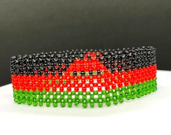 Malawi flag bracelet
