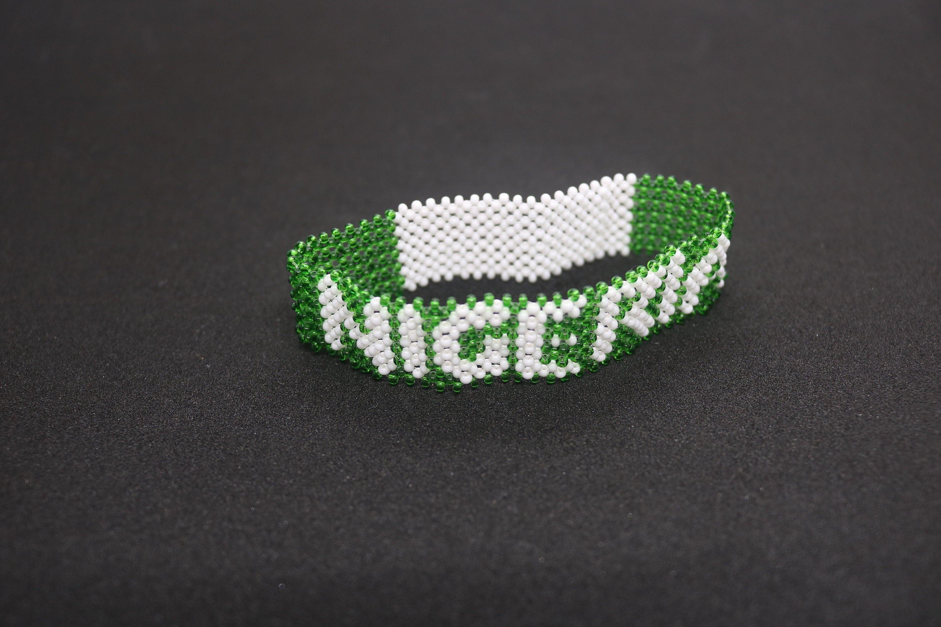 Nigeria Flag bracelet Nigerian flag beaded bracelet Nigeria Etsy