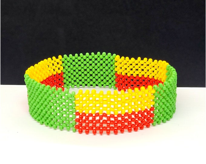 Benin flag bracelet