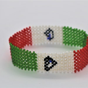 Mexico flag bracelet