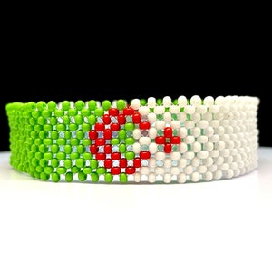 Algeria flag bracelet