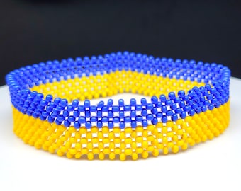 Ukraine flag bracelet