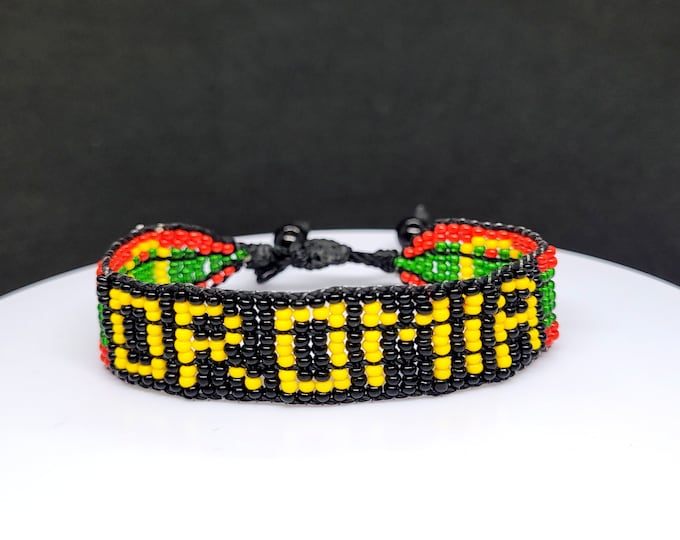 Oromo flag adjustable bracelet