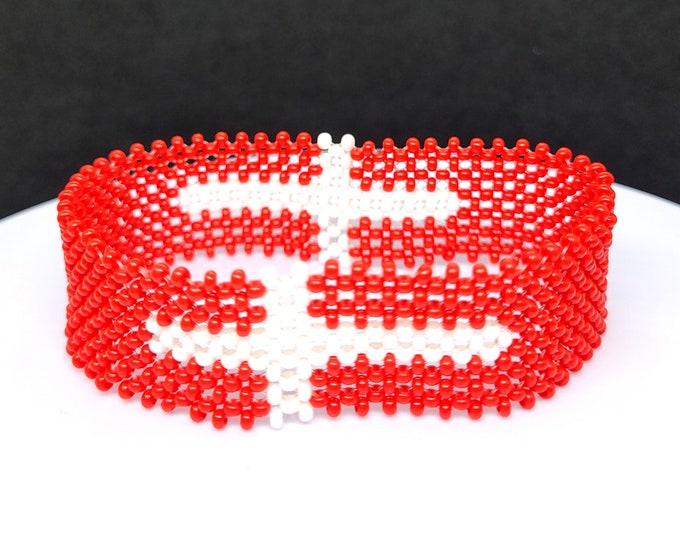 Denmark flag bracelet