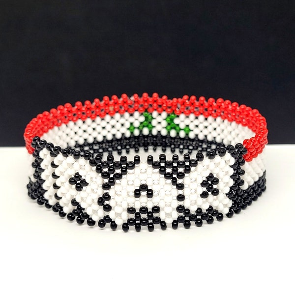 Iraq flag bracelet with personalization