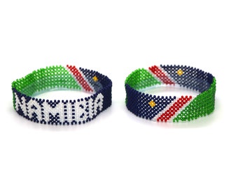 Namibia flag bracelet