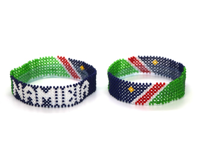 Namibia flag bracelet