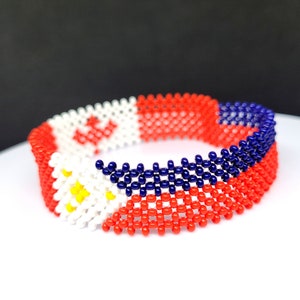 Philippines  & Canada bracelet, Filipino Canadian bracelet