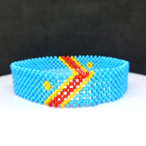 DR Congo flag bracelet
