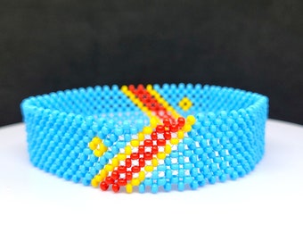 DR Congo flag bracelet