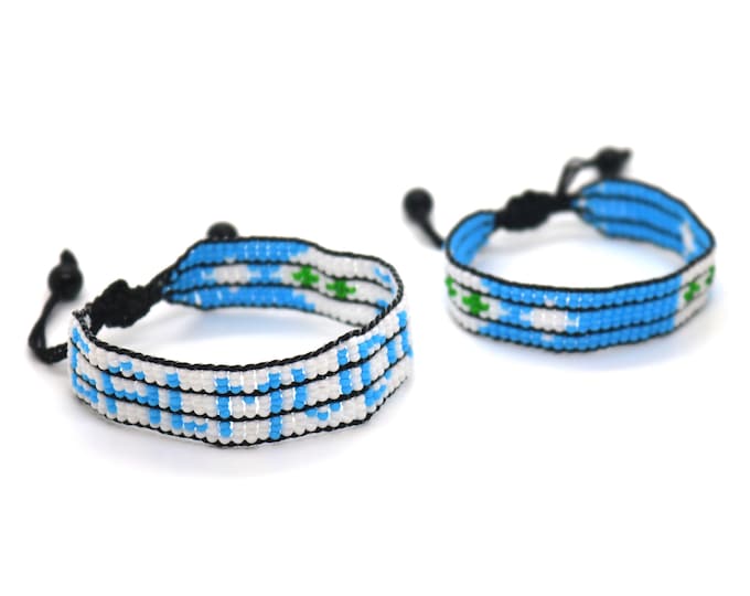 Galmudug flag adjustable beaded bracelet, Galmudug bracelet