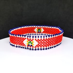 Costa Rica flag bracelet