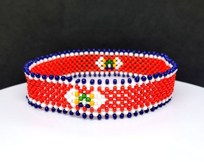 Costa Rica flag bracelet